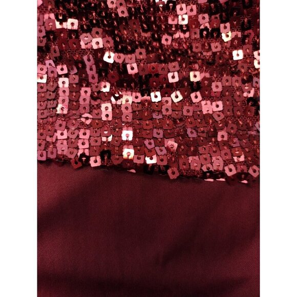 Cable & Gauge Women's Red Sequin Short Sleeve Top, Small. NWT. Made in China. - Picture 10 of 10